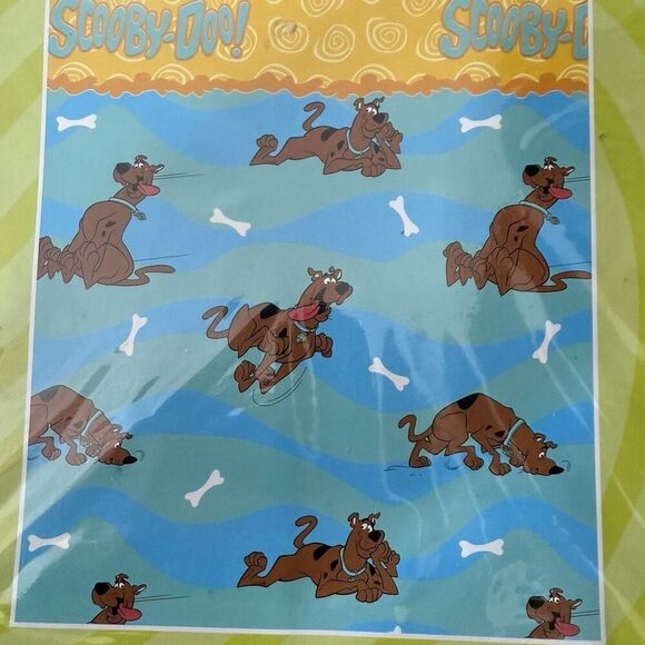Vintage Cartoon Network Scooby-doo Bathroom Vinyl Shower Curtain New NOS - Picture 2 of 4
